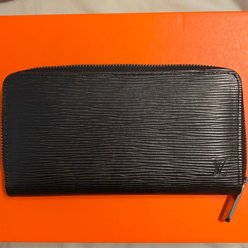 Black leather wallet